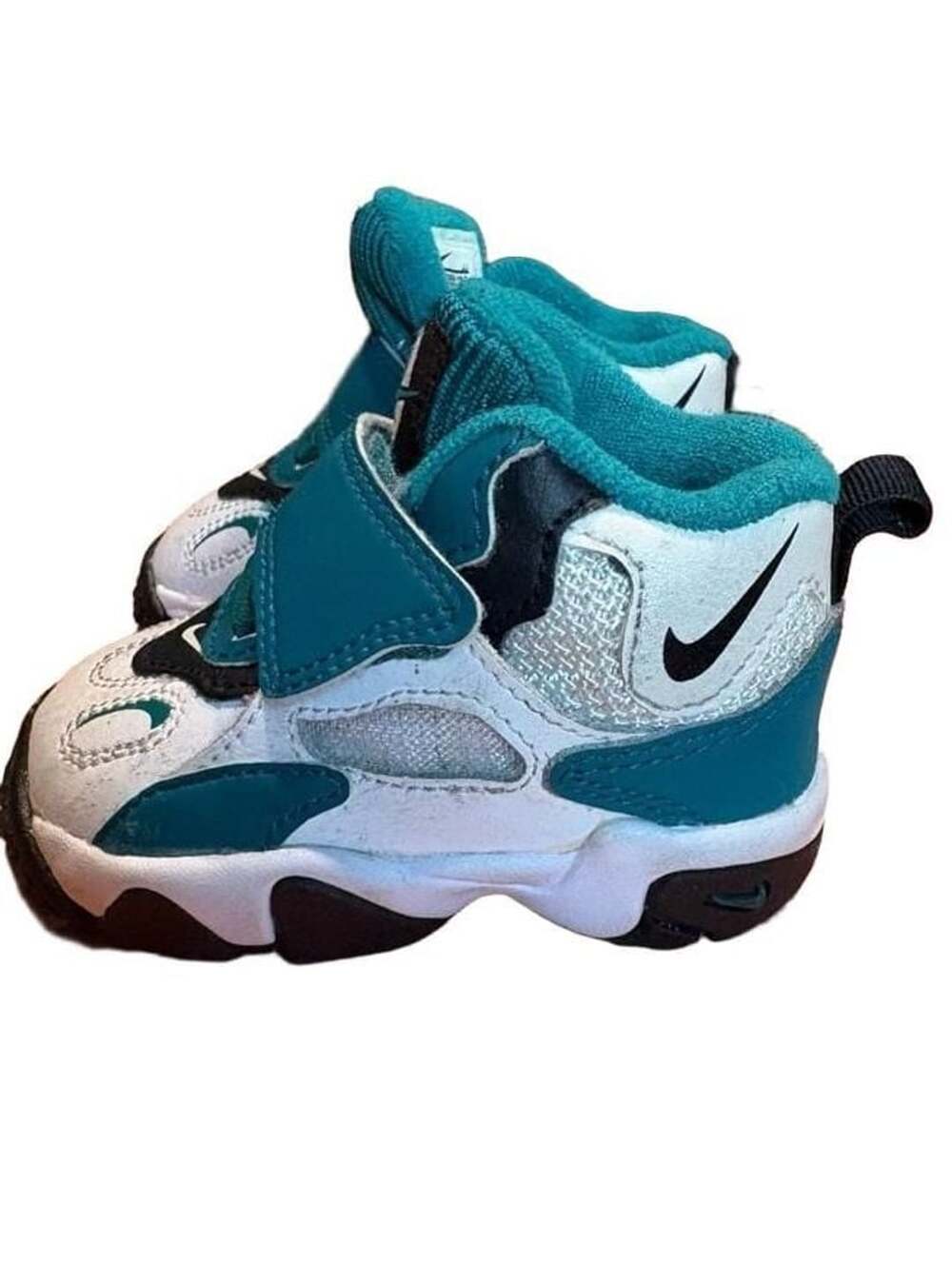 Nike Air Speed Turf Toddler Shoes Size 4C White Teal Black